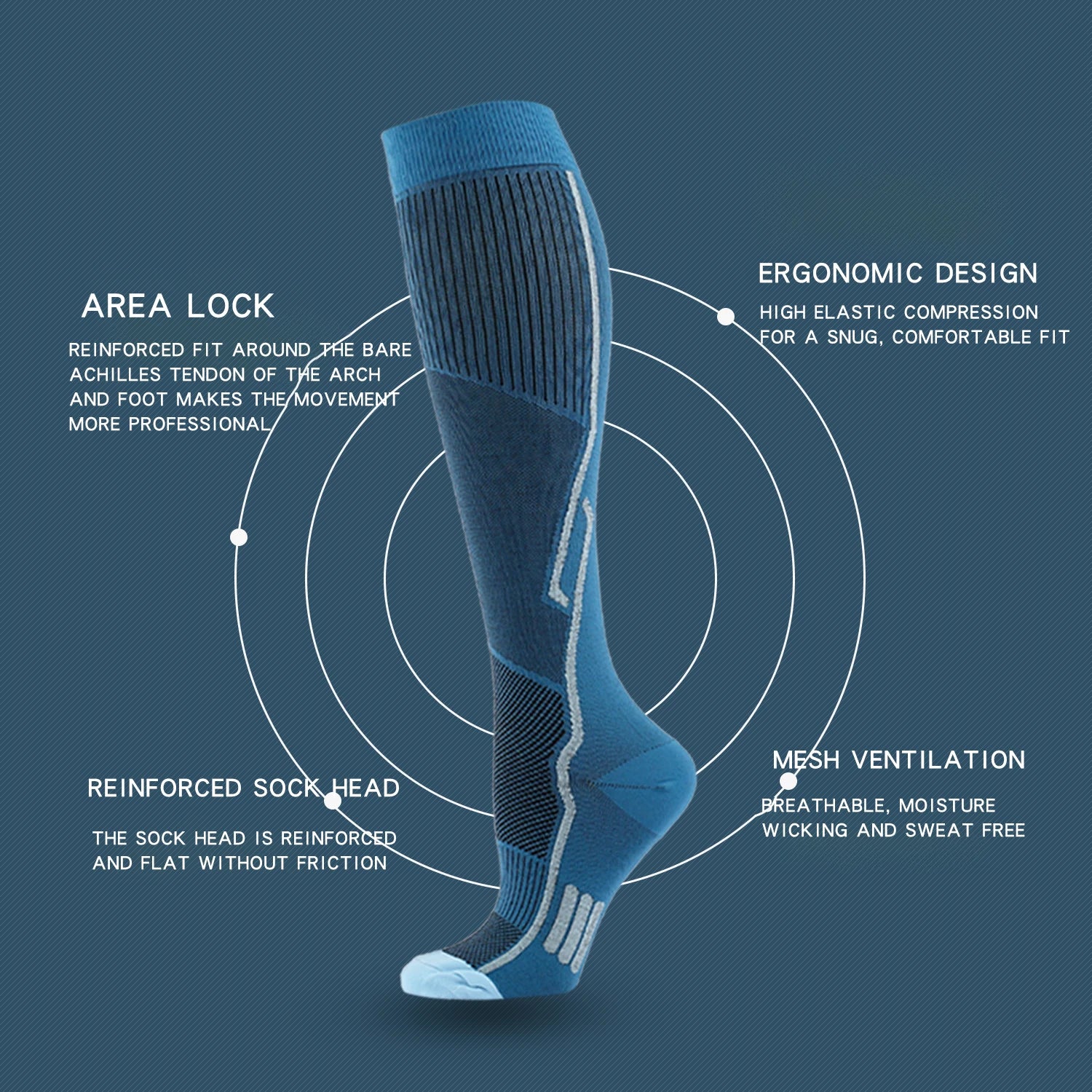 PowerFlex Compression Sports Socks