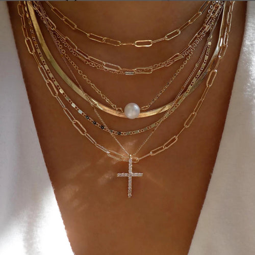 BohoGleam™ Layered Necklace Set