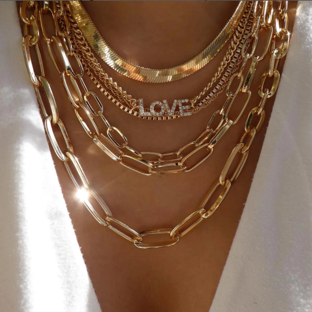 BohoGleam™ Layered Necklace Set
