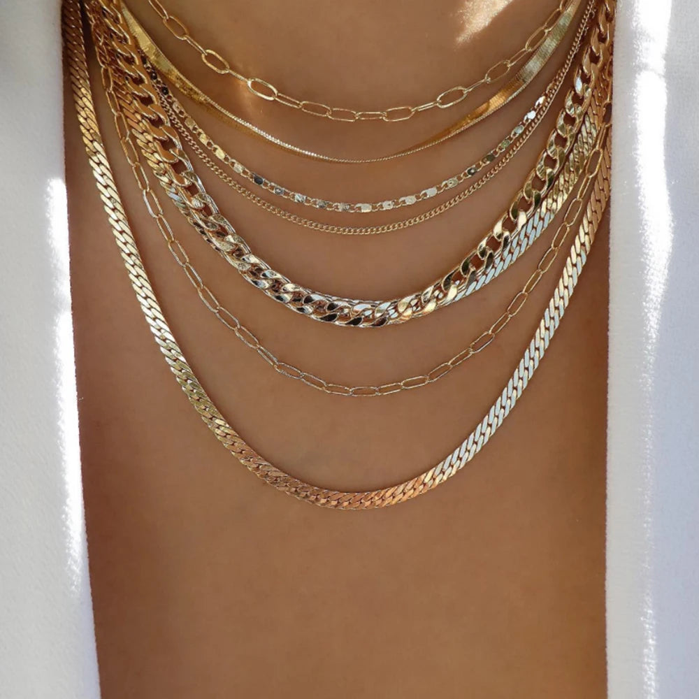 BohoGleam™ Layered Necklace Set