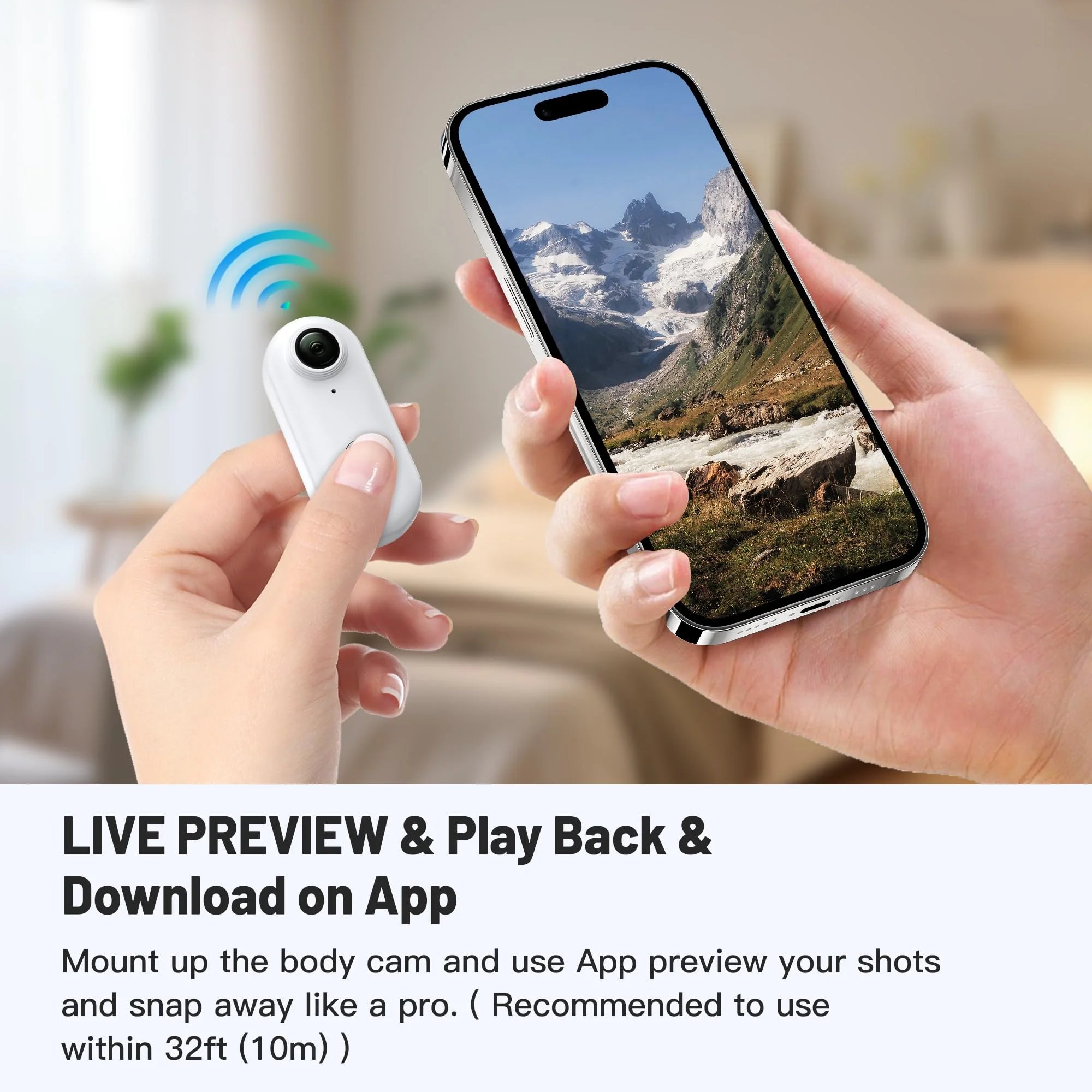 VeloCam™ 4K Mini Action Camera – Waterproof Sport & Body Cam