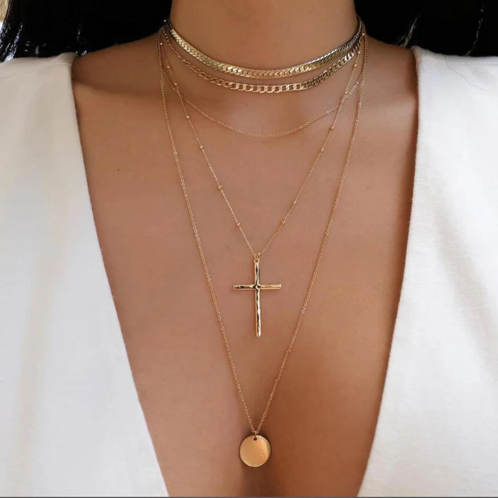 BohoGleam™ Layered Necklace Set