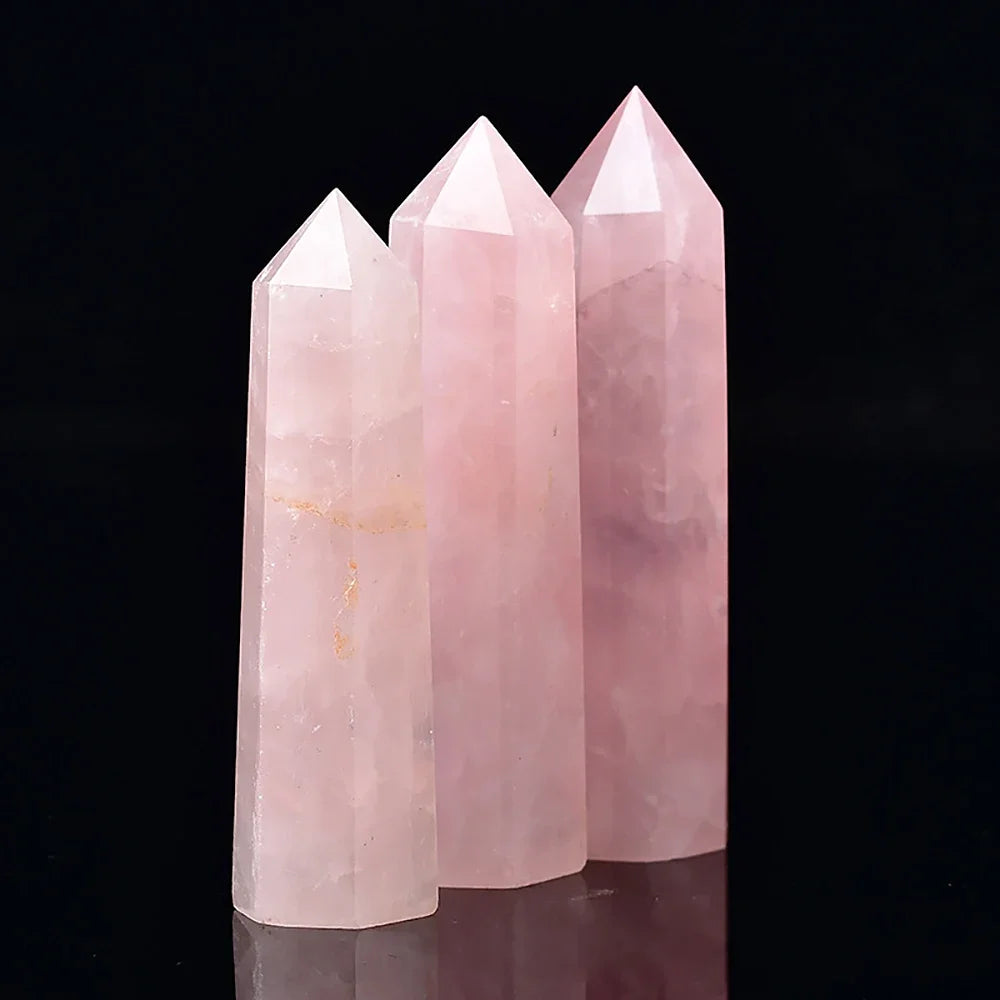 Healing Crystal Wand – Hand-Carved Natural Stone Points