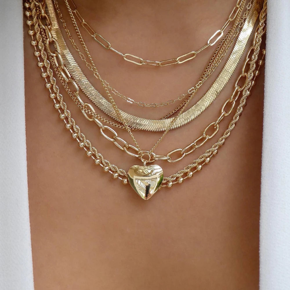 BohoGleam™ Layered Necklace Set