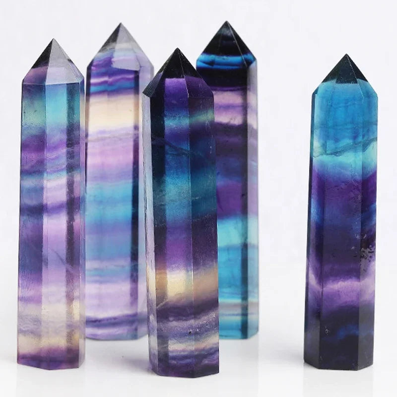 Healing Crystal Wand – Hand-Carved Natural Stone Points