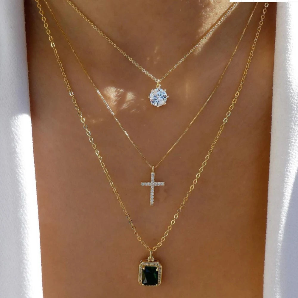 BohoGleam™ Layered Necklace Set