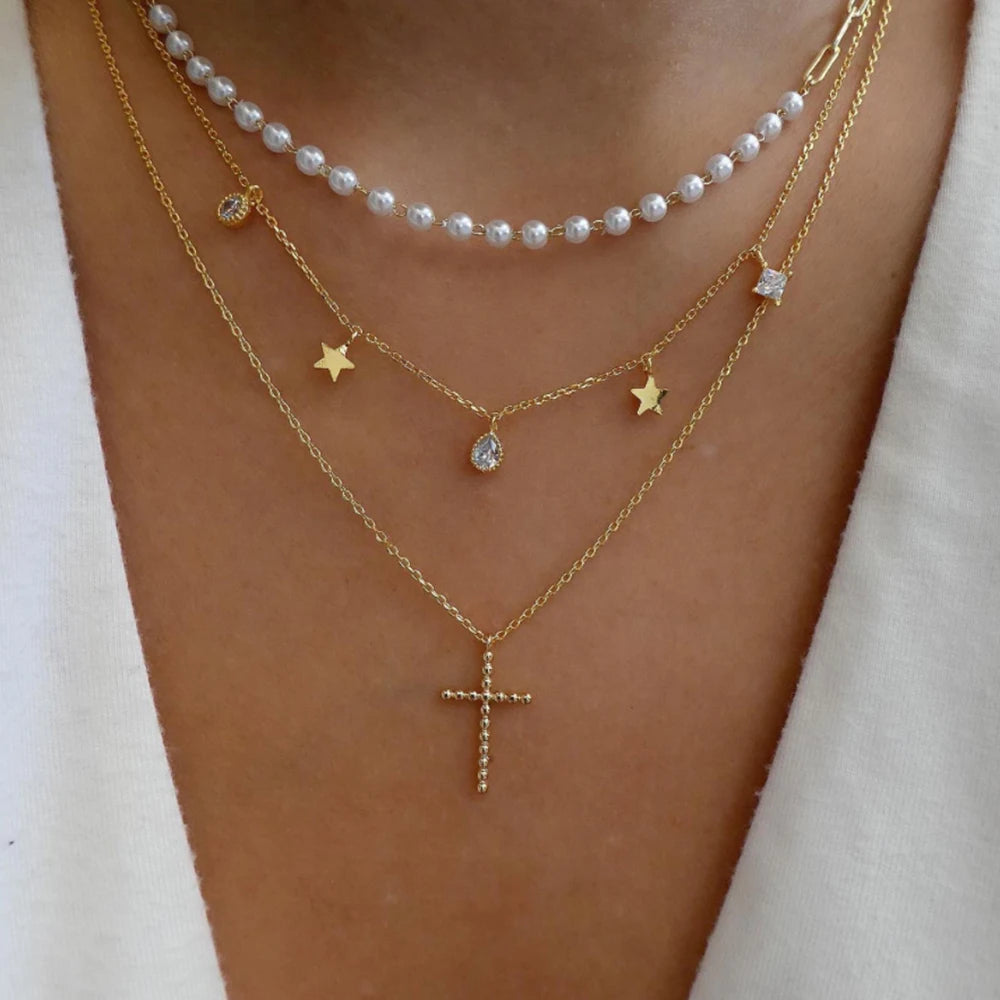 BohoGleam™ Layered Necklace Set