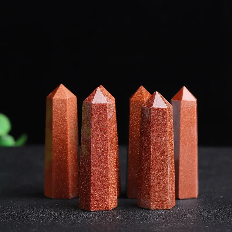 Healing Crystal Wand – Hand-Carved Natural Stone Points