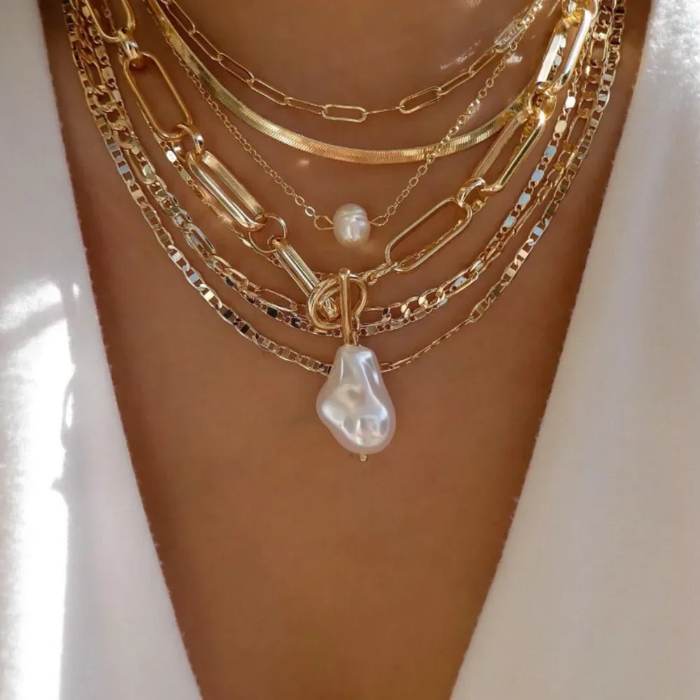 BohoGleam™ Layered Necklace Set
