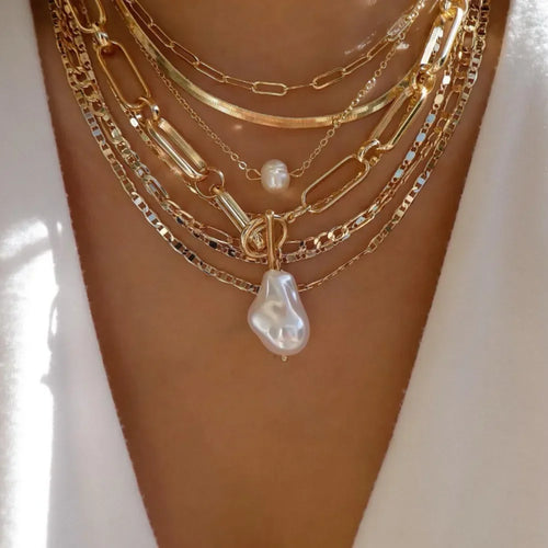 BohoGleam™ Layered Necklace Set