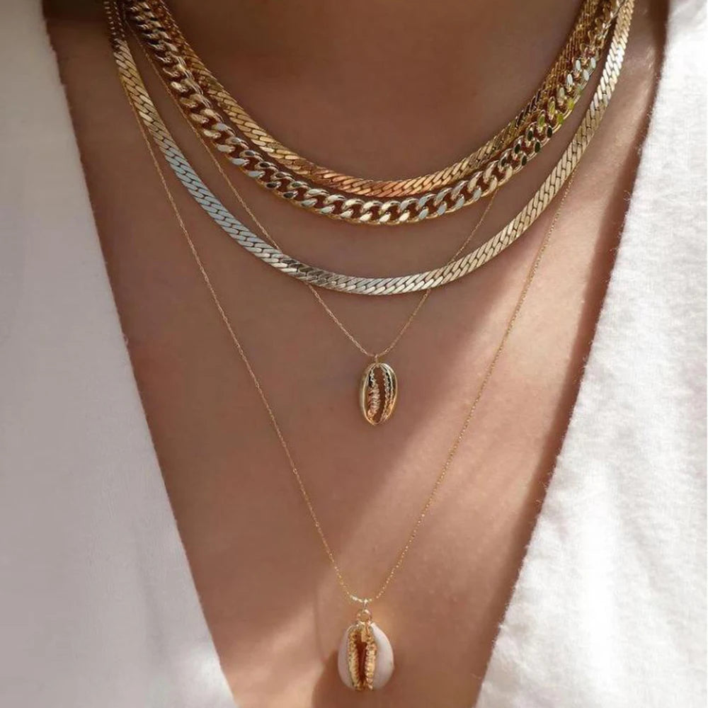 BohoGleam™ Layered Necklace Set
