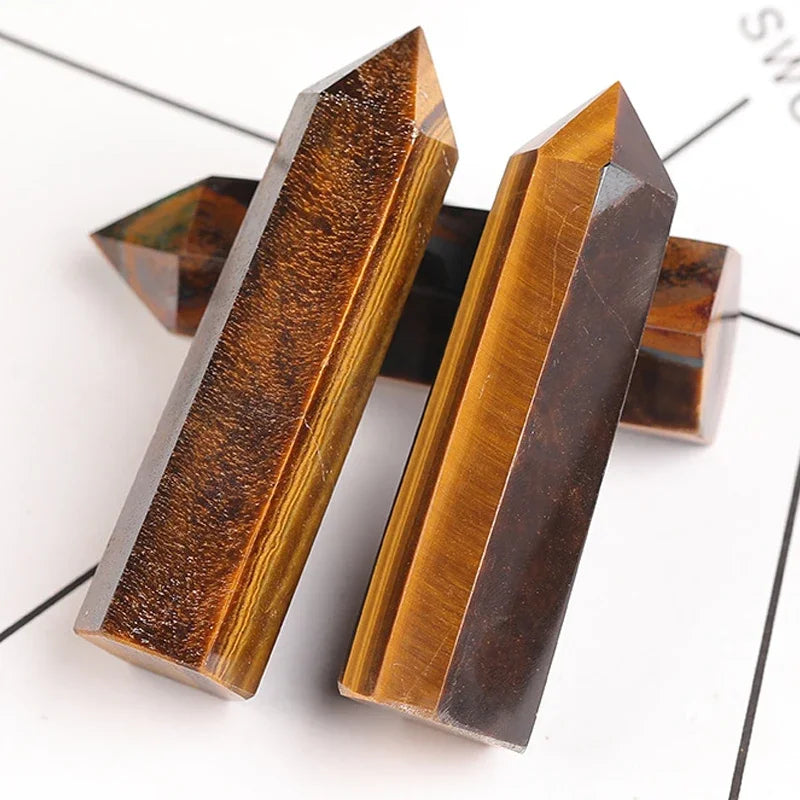 Healing Crystal Wand – Hand-Carved Natural Stone Points