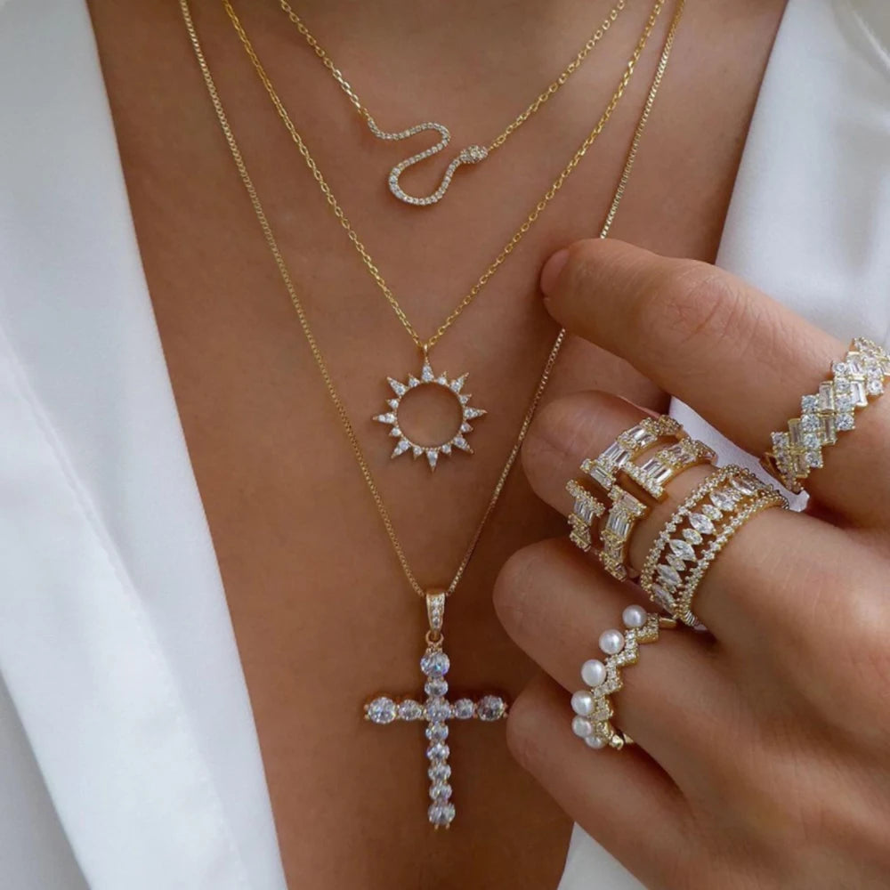 BohoGleam™ Layered Necklace Set