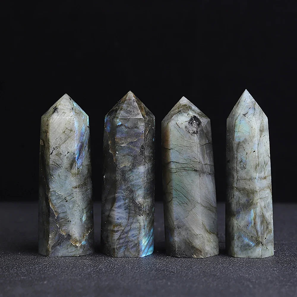 Healing Crystal Wand – Hand-Carved Natural Stone Points