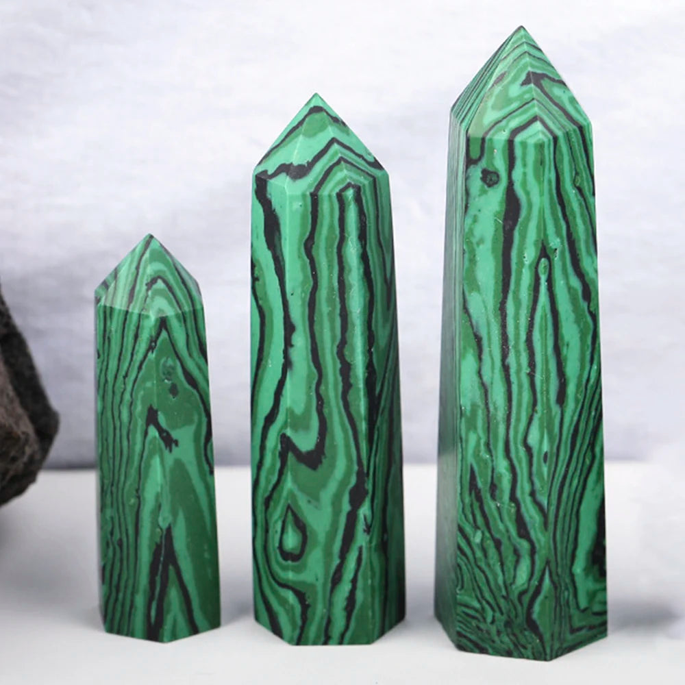 Healing Crystal Wand – Hand-Carved Natural Stone Points