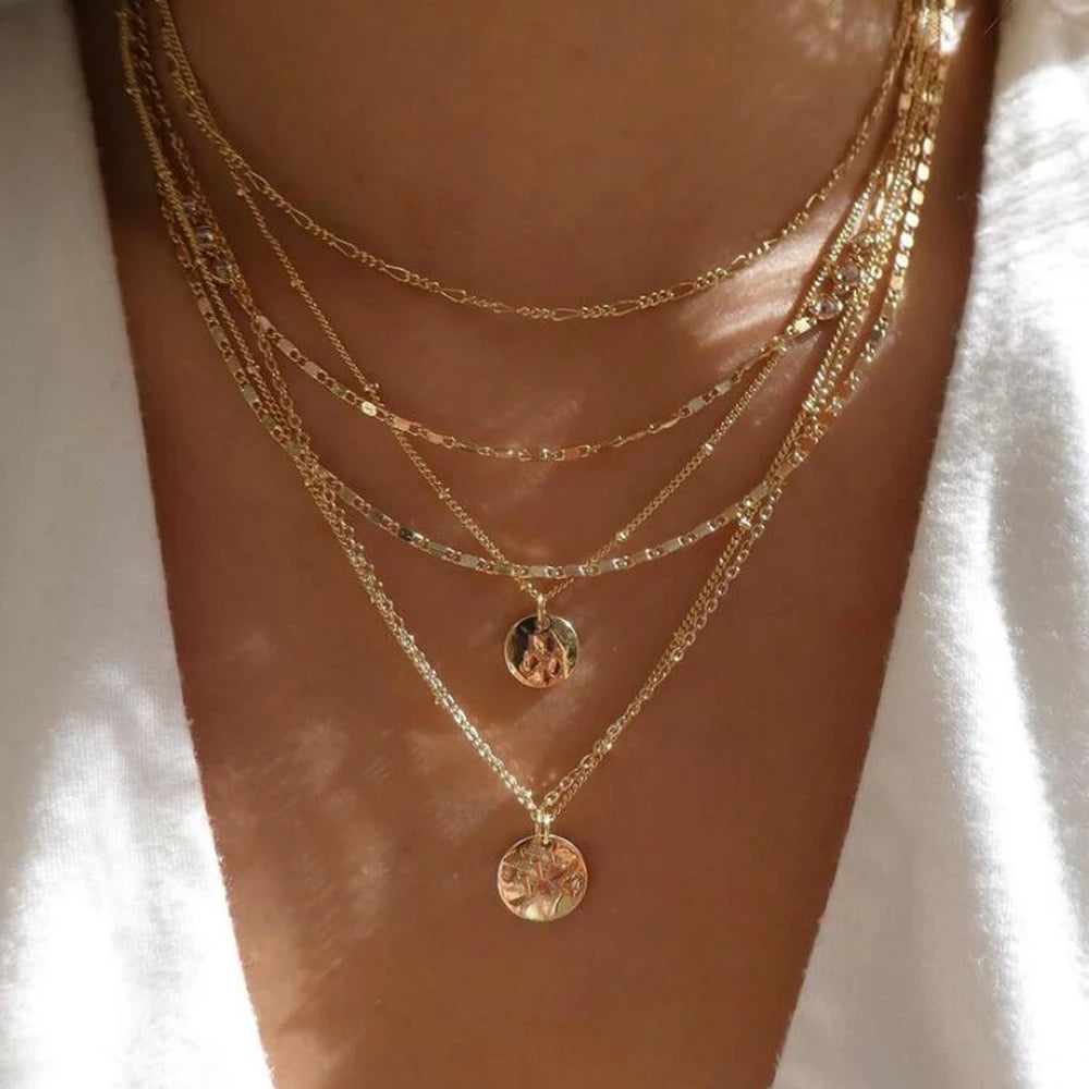 BohoGleam™ Layered Necklace Set