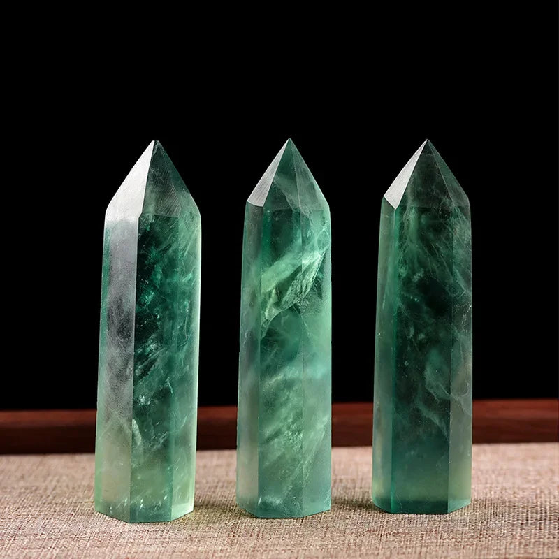 Healing Crystal Wand – Hand-Carved Natural Stone Points