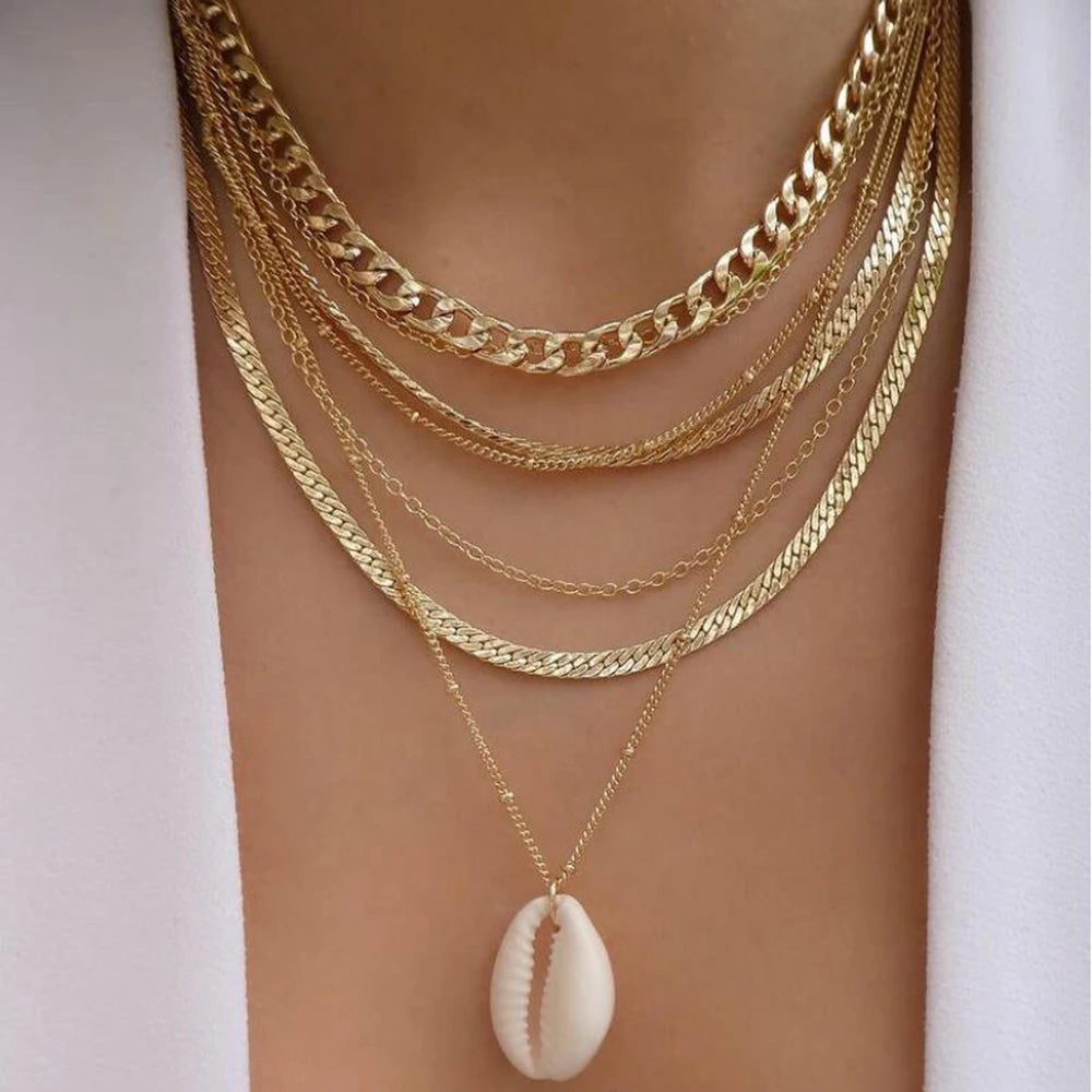 BohoGleam™ Layered Necklace Set