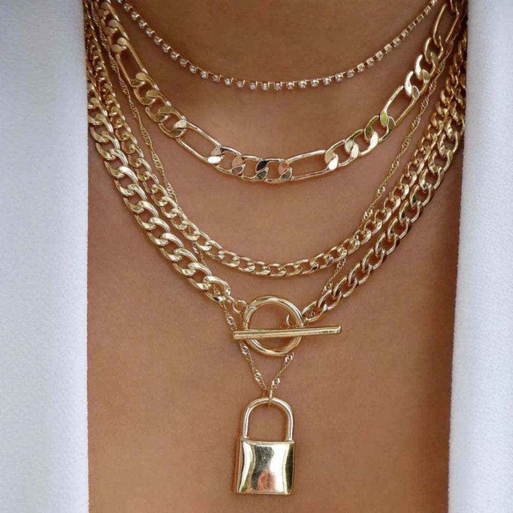 BohoGleam™ Layered Necklace Set