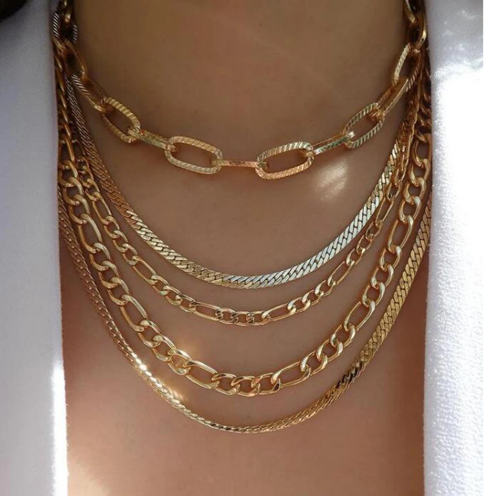 BohoGleam™ Layered Necklace Set
