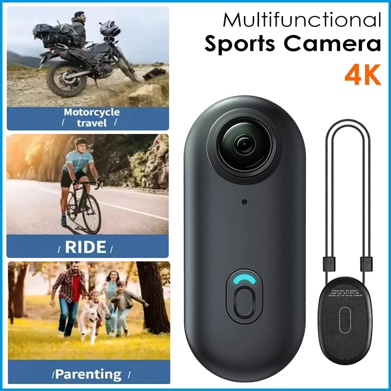 VeloCam™ 4K Mini Action Camera – Waterproof Sport & Body Cam