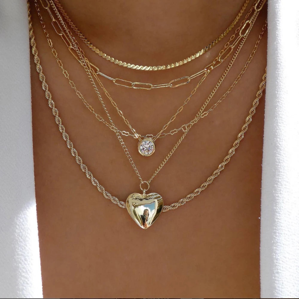 BohoGleam™ Layered Necklace Set