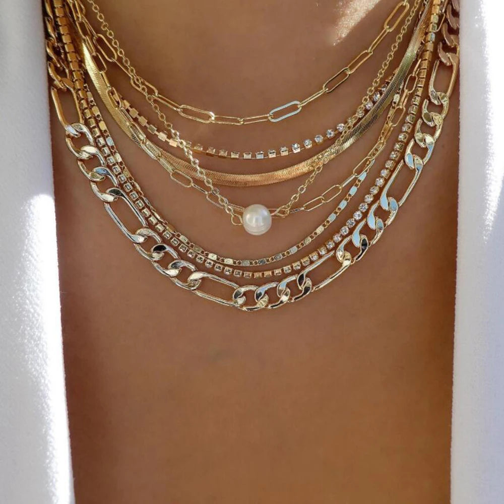 BohoGleam™ Layered Necklace Set