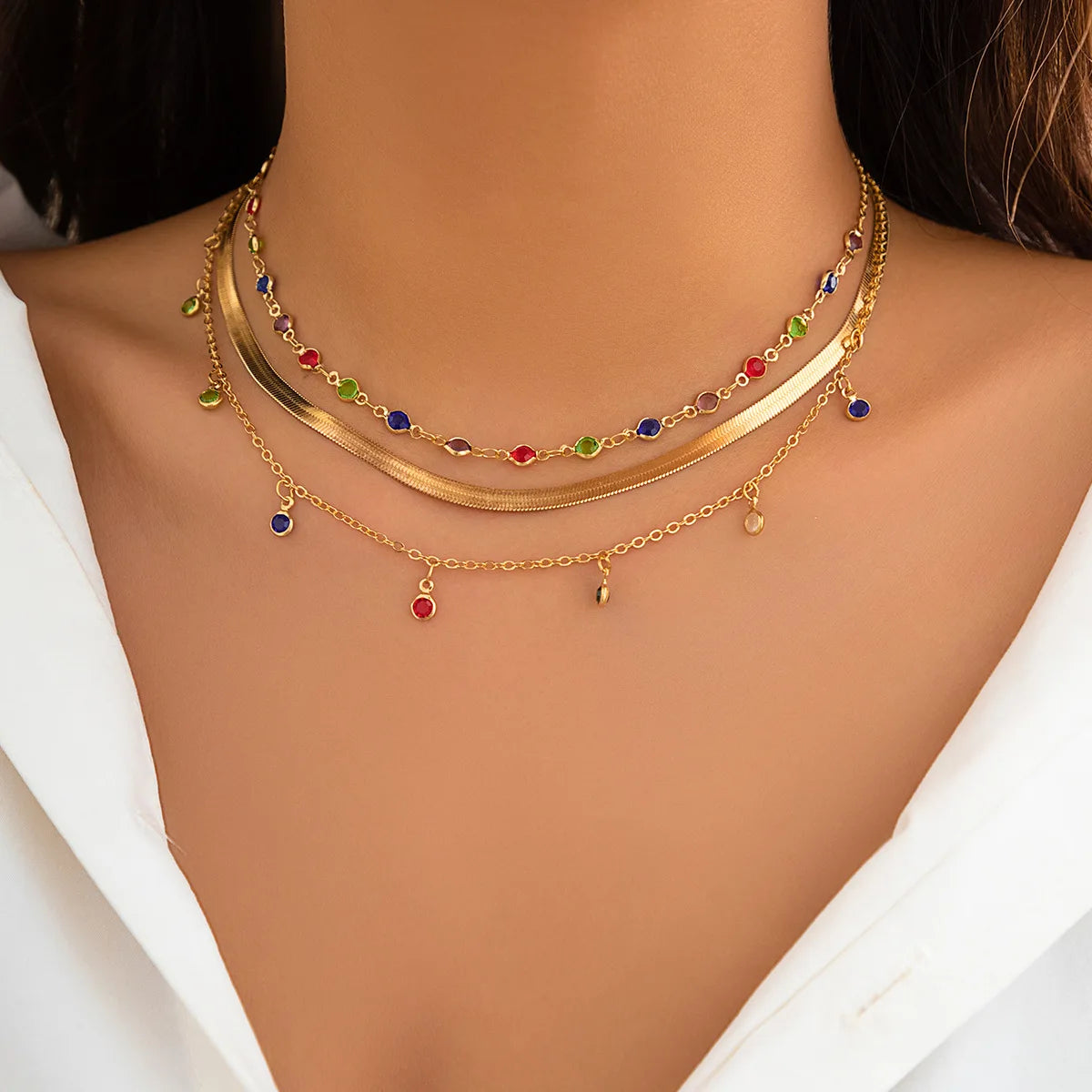 BohoGleam™ Layered Necklace Set