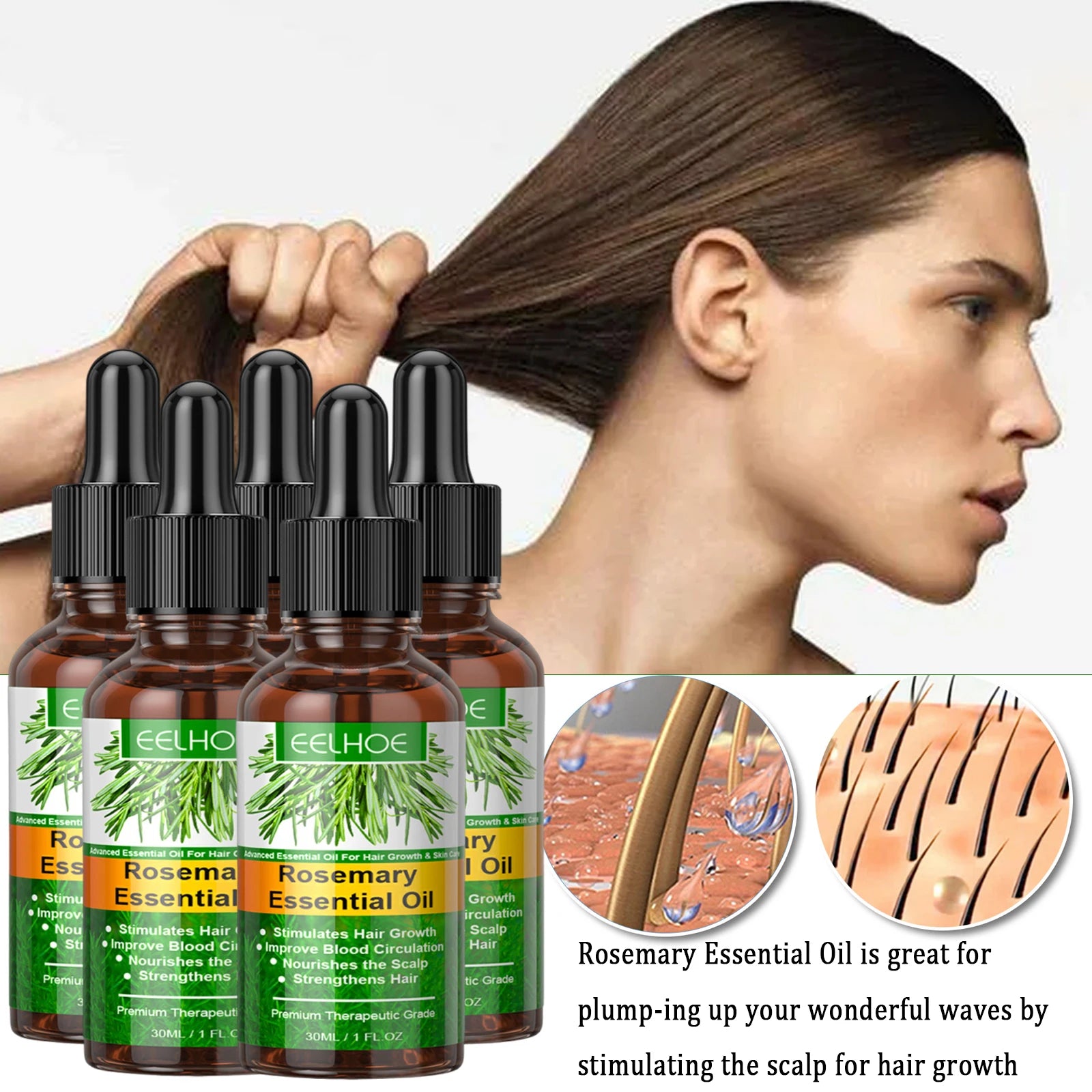 RoseGlow™ Hair Growth & Repair Oil 60ml