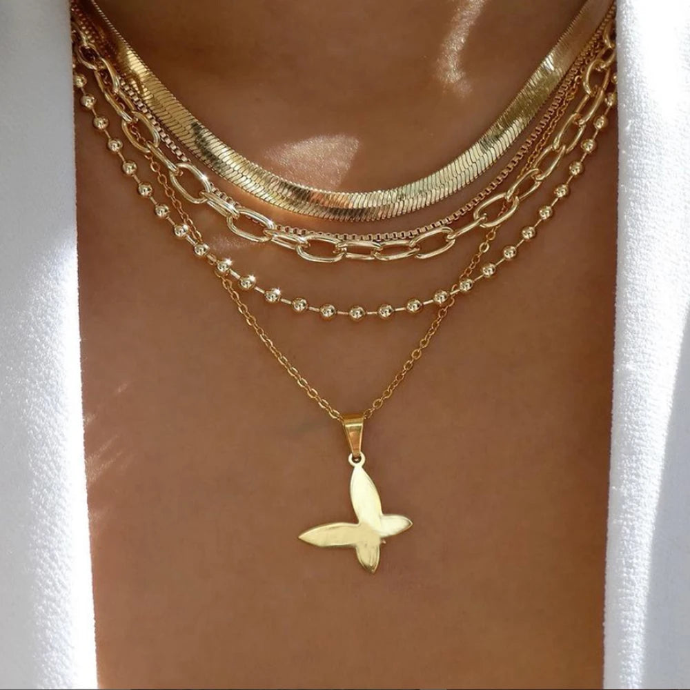 BohoGleam™ Layered Necklace Set