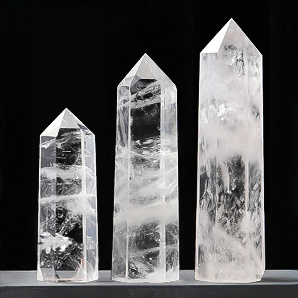 Healing Crystal Wand – Hand-Carved Natural Stone Points