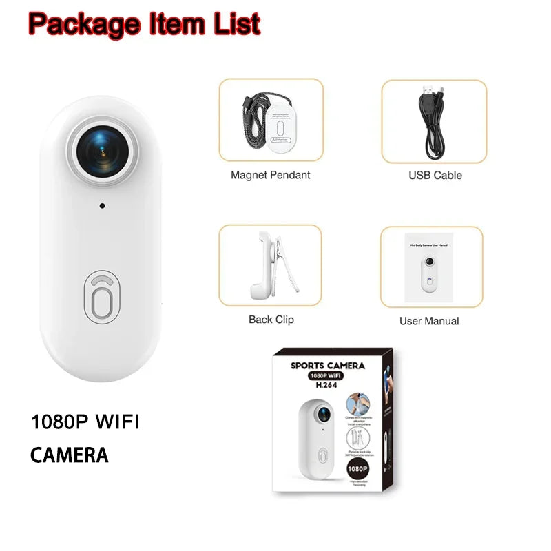VeloCam™ 4K Mini Action Camera – Waterproof Sport & Body Cam