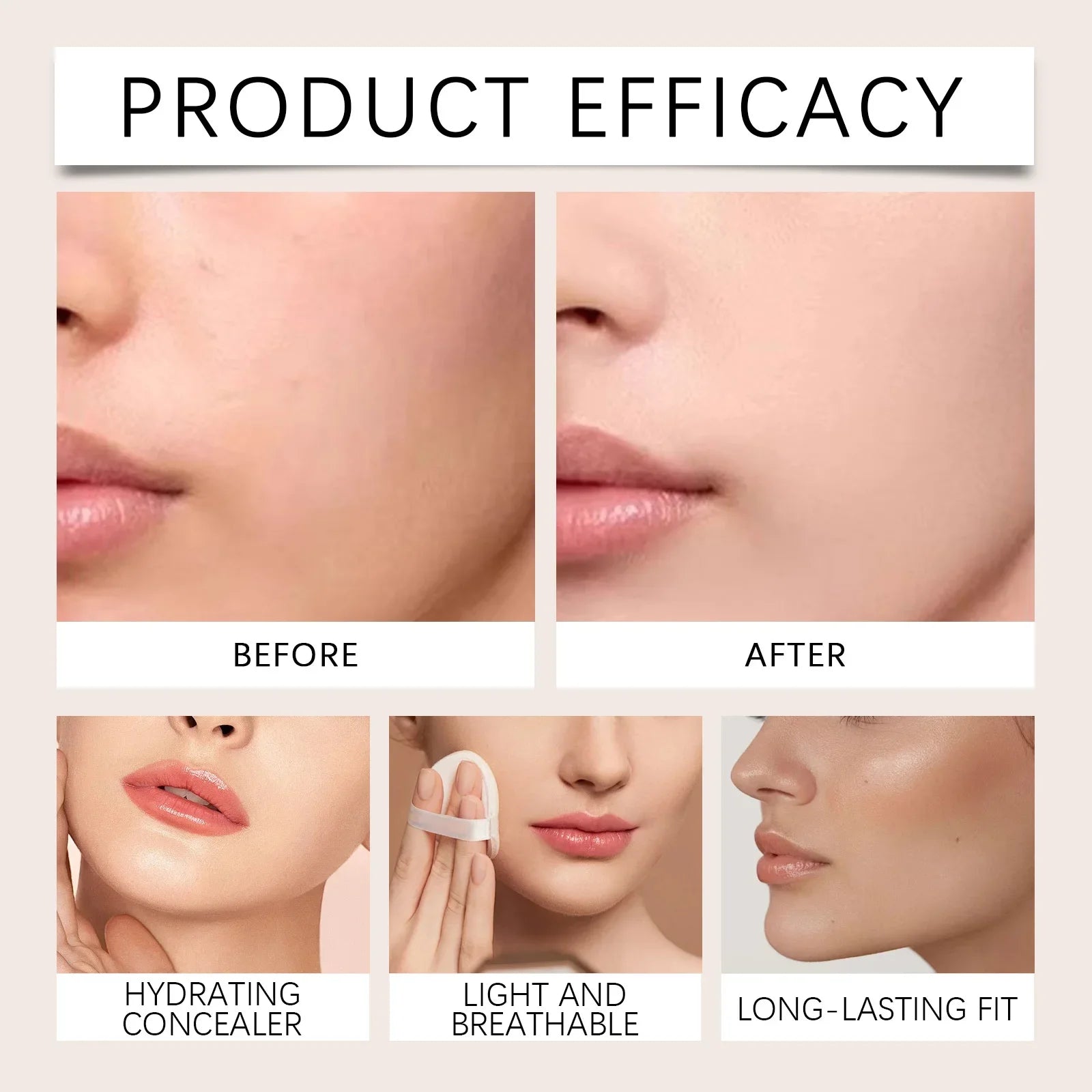 SkinVeil™ Concealer - Lightweight Natural Coverage