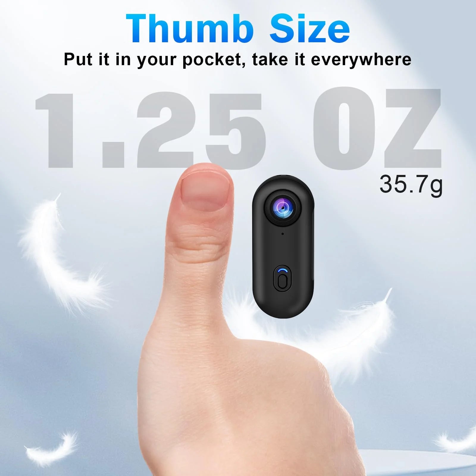 VeloCam™ 4K Mini Action Camera – Waterproof Sport & Body Cam