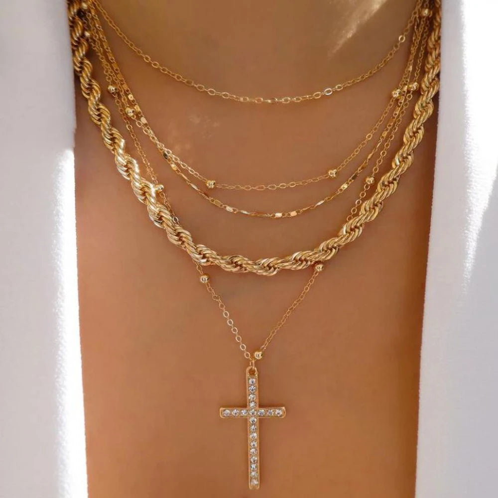 BohoGleam™ Layered Necklace Set