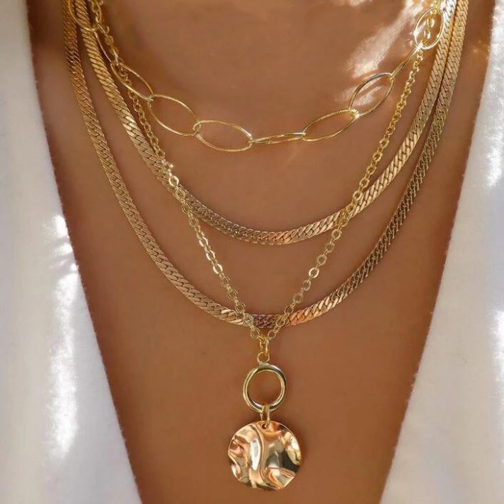 BohoGleam™ Layered Necklace Set