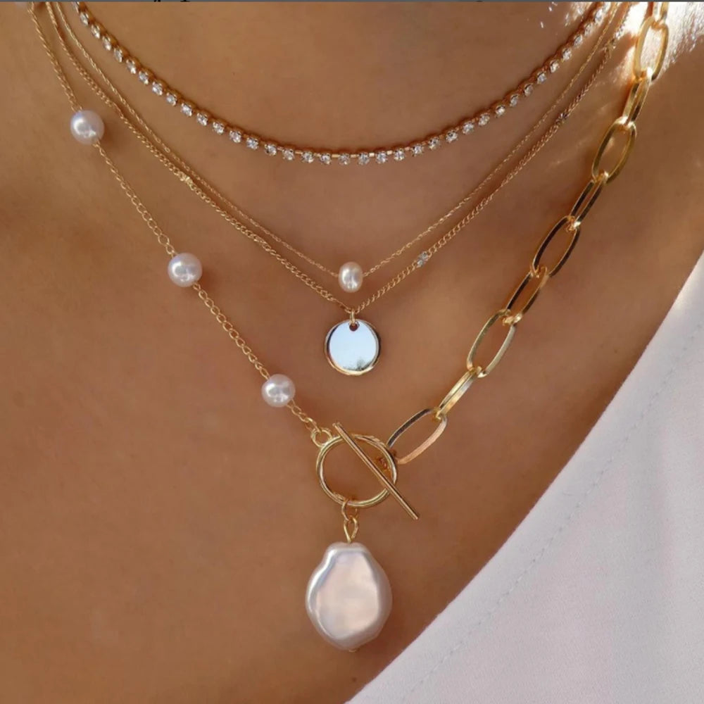 BohoGleam™ Layered Necklace Set