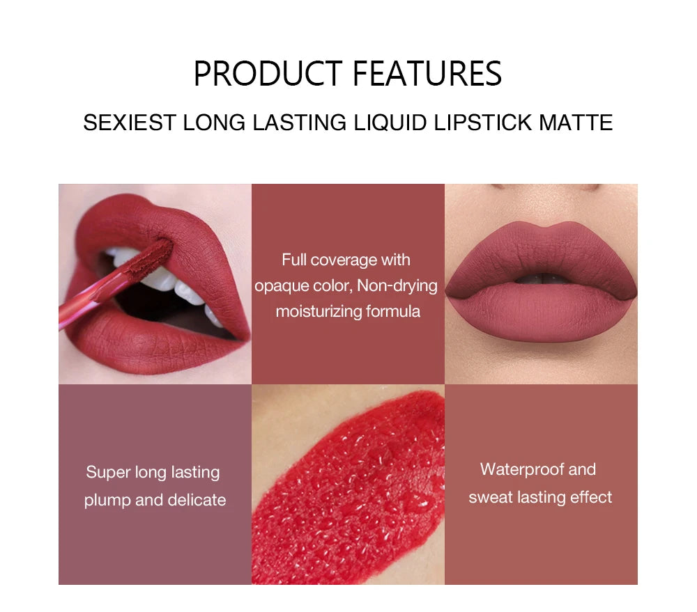 HANDAIYAN Set of 6 NonStick Cup Liquid lipstick