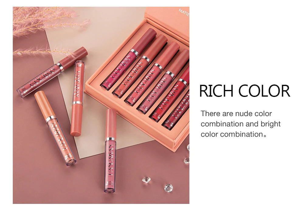 HANDAIYAN Set of 6 NonStick Cup Liquid lipstick